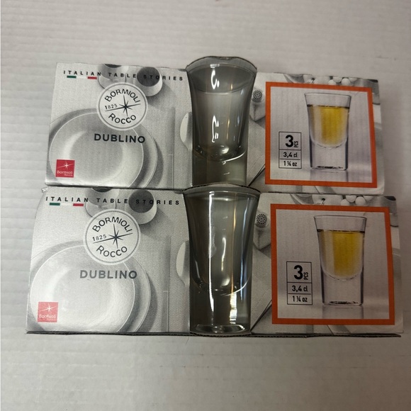 Bormioli Rocco Dublino 6 shot glasses - Picture 2 of 3